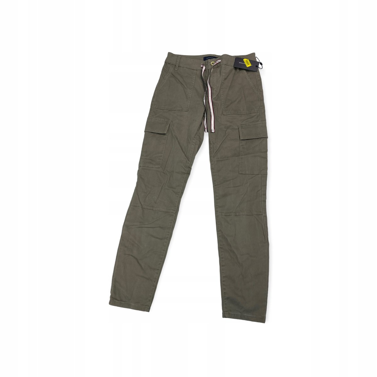 Materiałowe spodnie damskie TOMMY HILFIGER XS