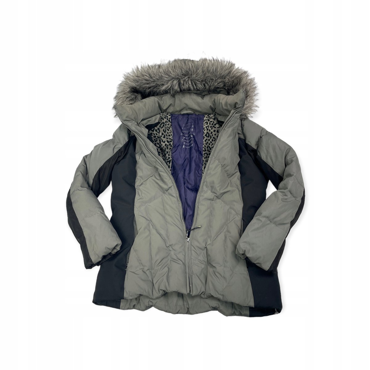 Zimowa kurtka damska kaptur CALVIN KLEIN L