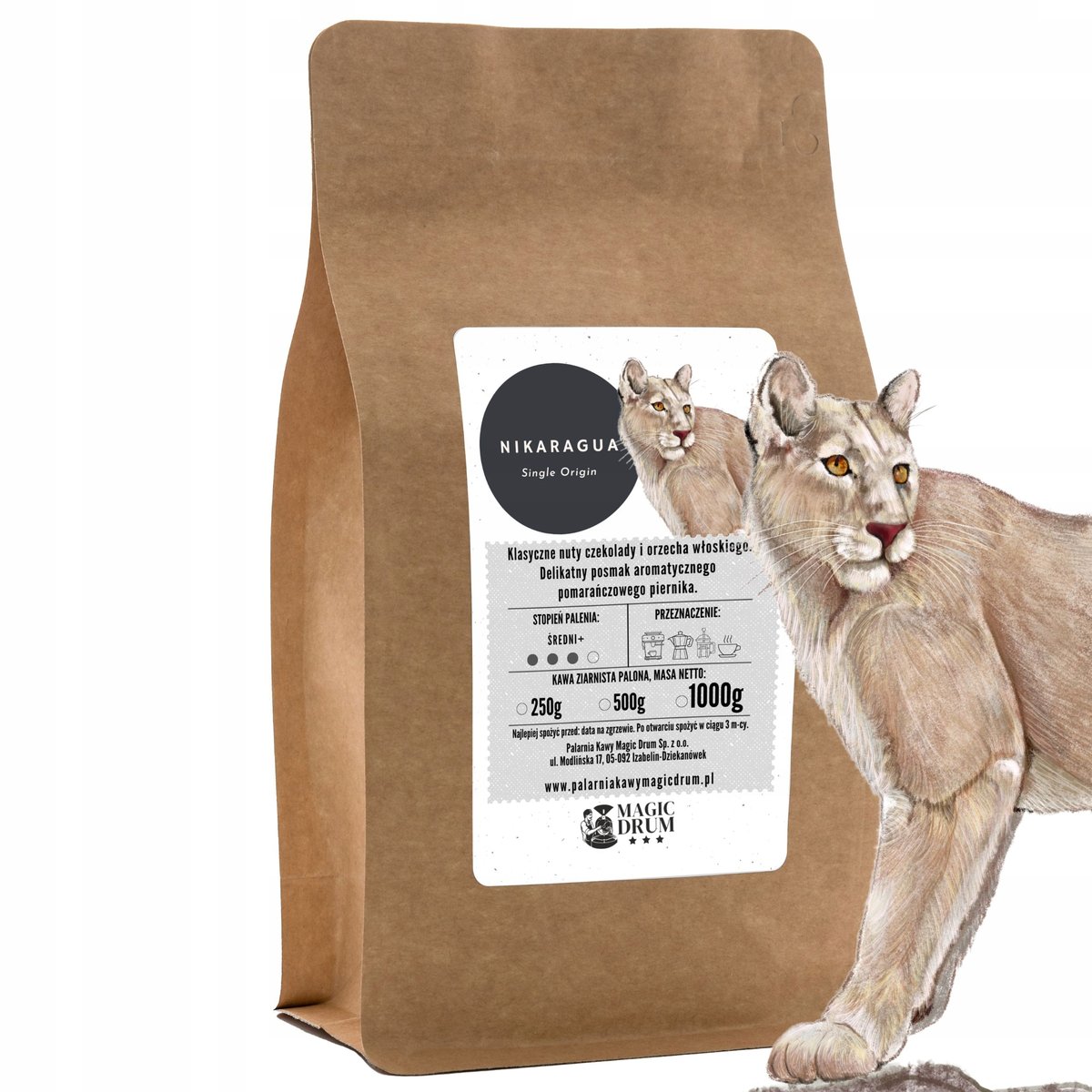 Kawa ziarnista Nikaragua 500 g świeżo palona arabica