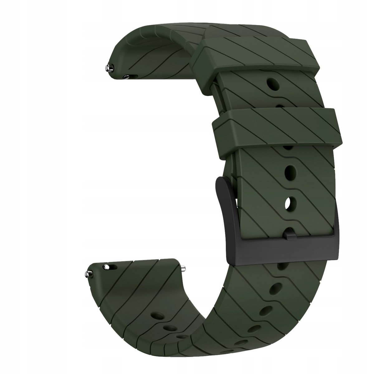 Pasek silikonowy do Suunto 9 Suunto 7 Zielony