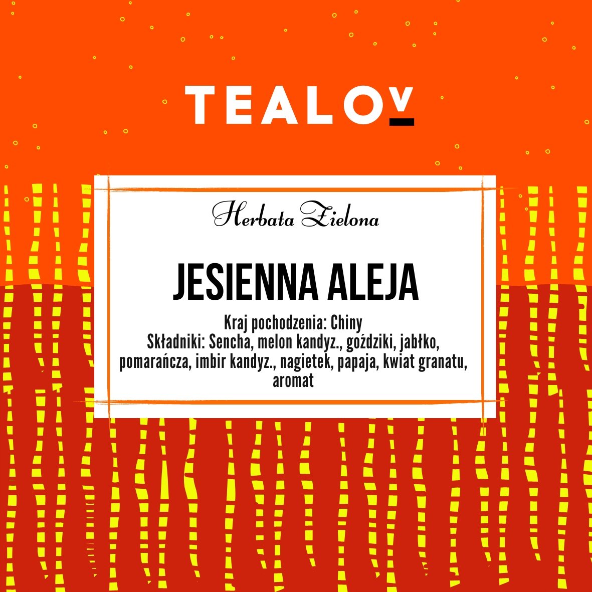 Herbata TEALOV zielona JESIENNA ALEJA 100g