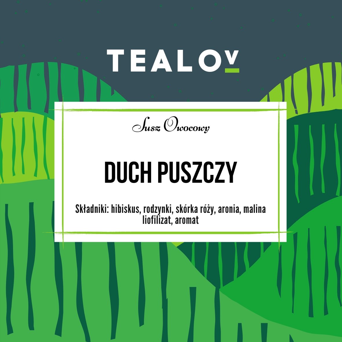 Herbata TEALOV Susz owocowy DUCH PUSZCZY 100 G