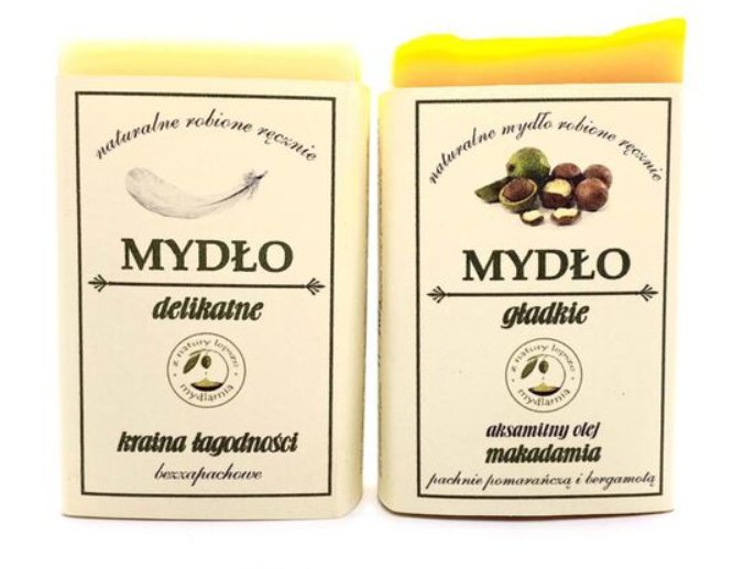 zestaw delikatny: mydło delikatne kraina łagodności + mydło gładkie aksamitny olej makadamia