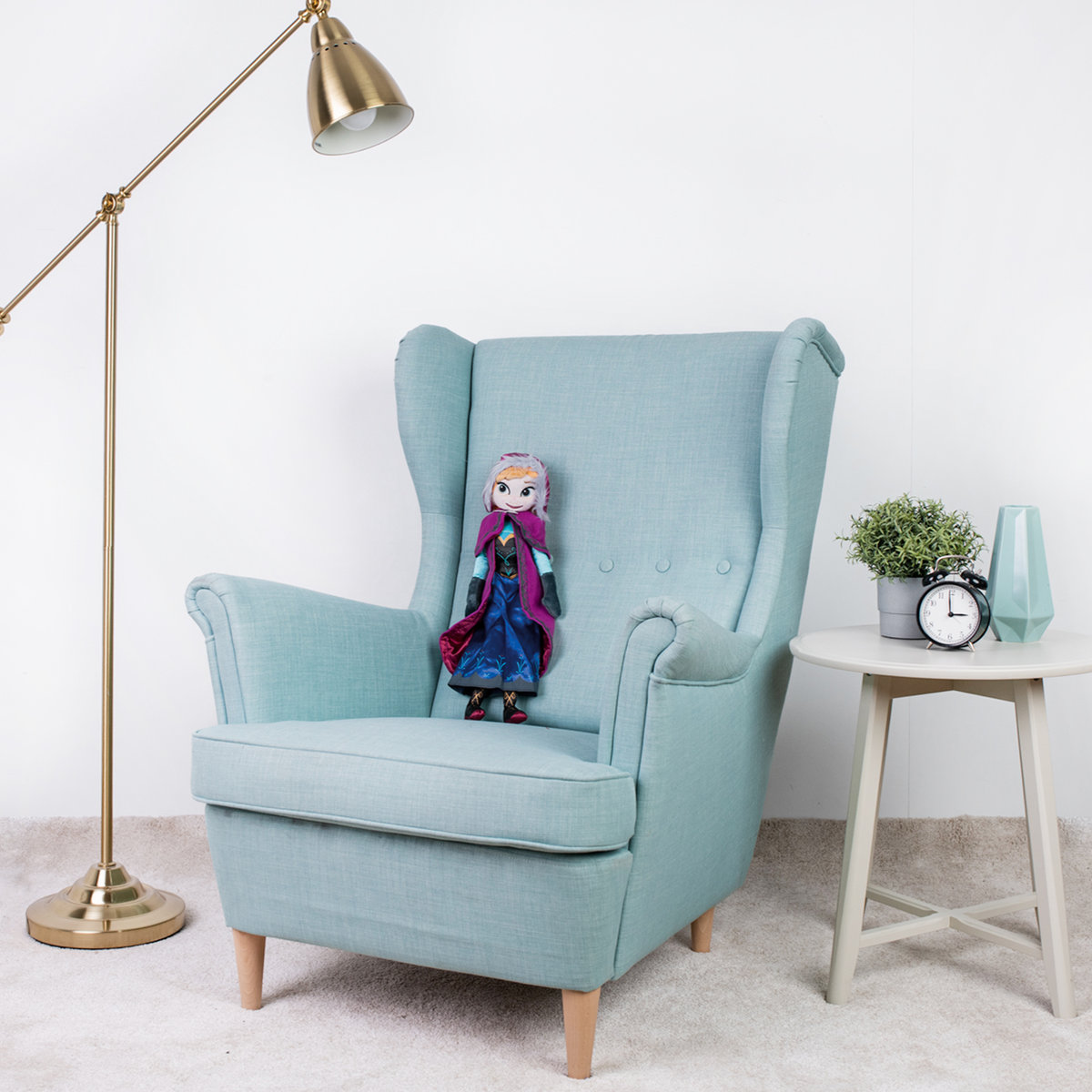 LALKA PLUSZOWA KRAINA LODU PRZYTULANKA MASKOTKA ANNA FROZEN - 50cm