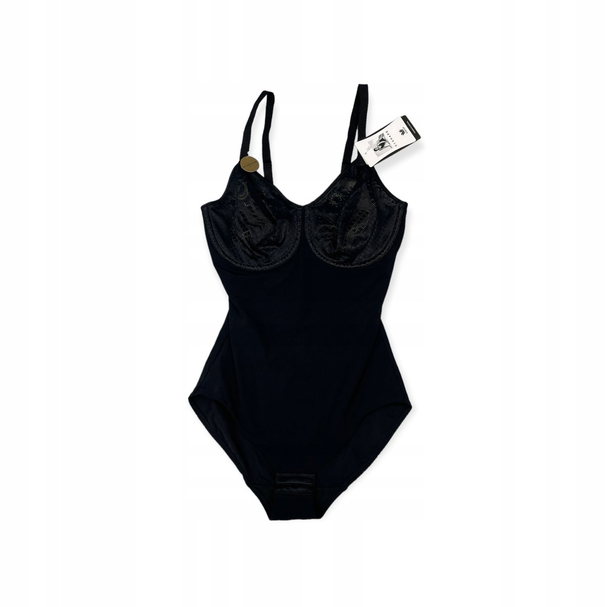 Modelujące czarne body damskie WACOAL M 80D