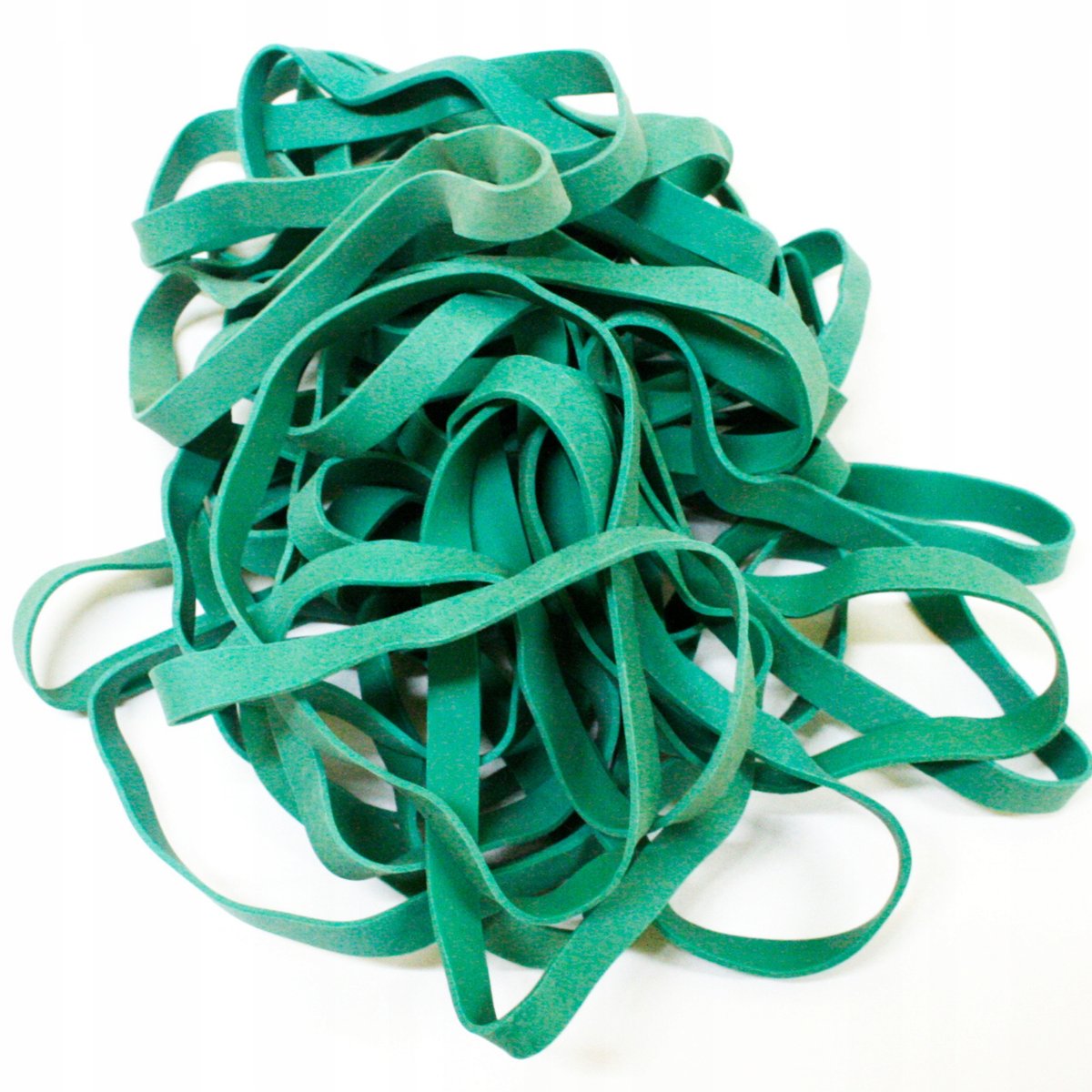 Gumki recepturki 80 mm x 6 mm. ZIELONE. Opakowanie 1 kg