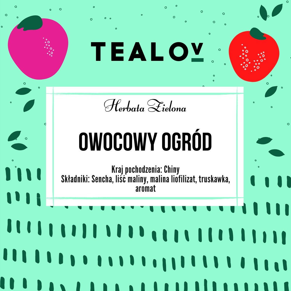 Herbata TEALOV zielona OWOCOWY OGRÓD 50g