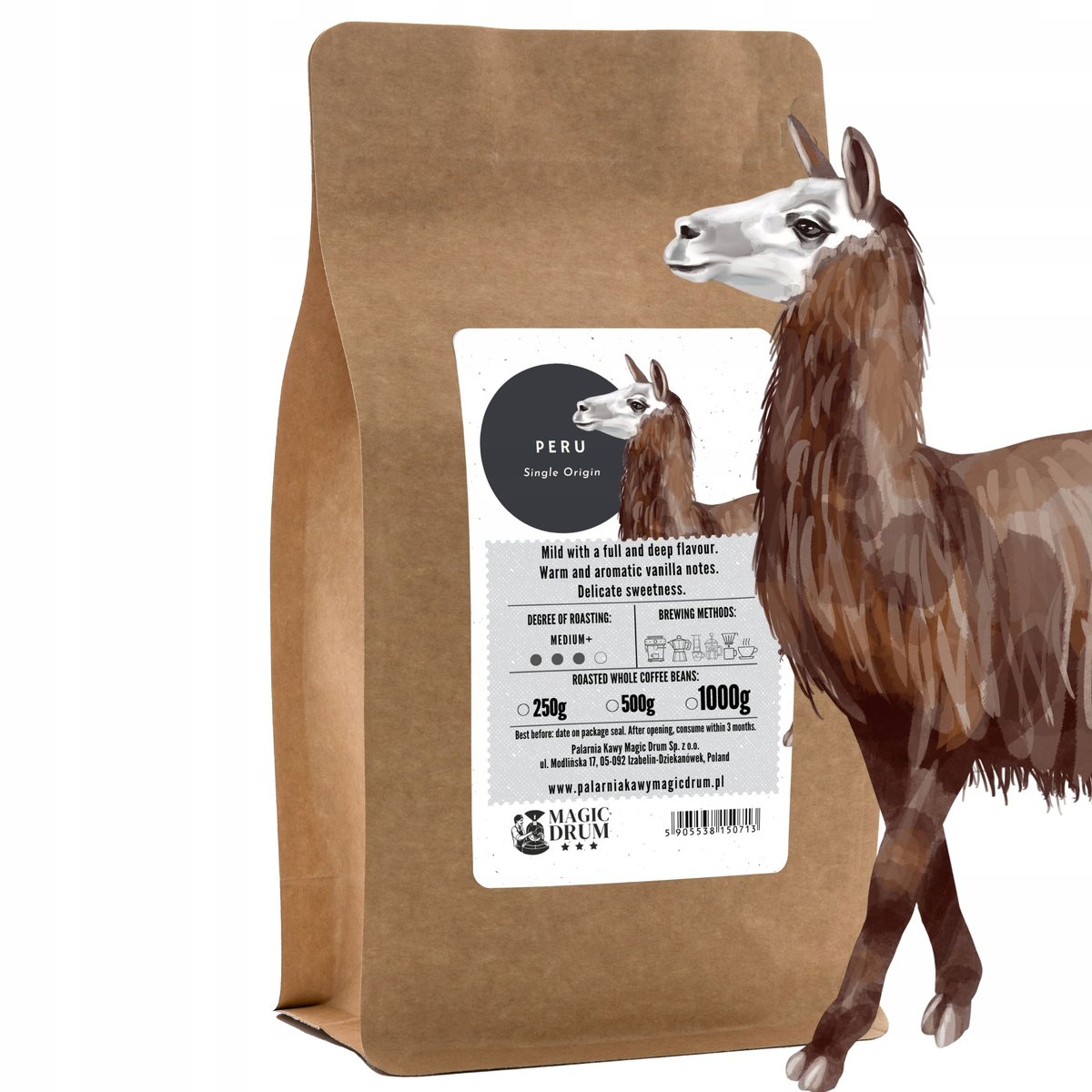 Kawa mielona 1kg PERU arabika świeżo palona