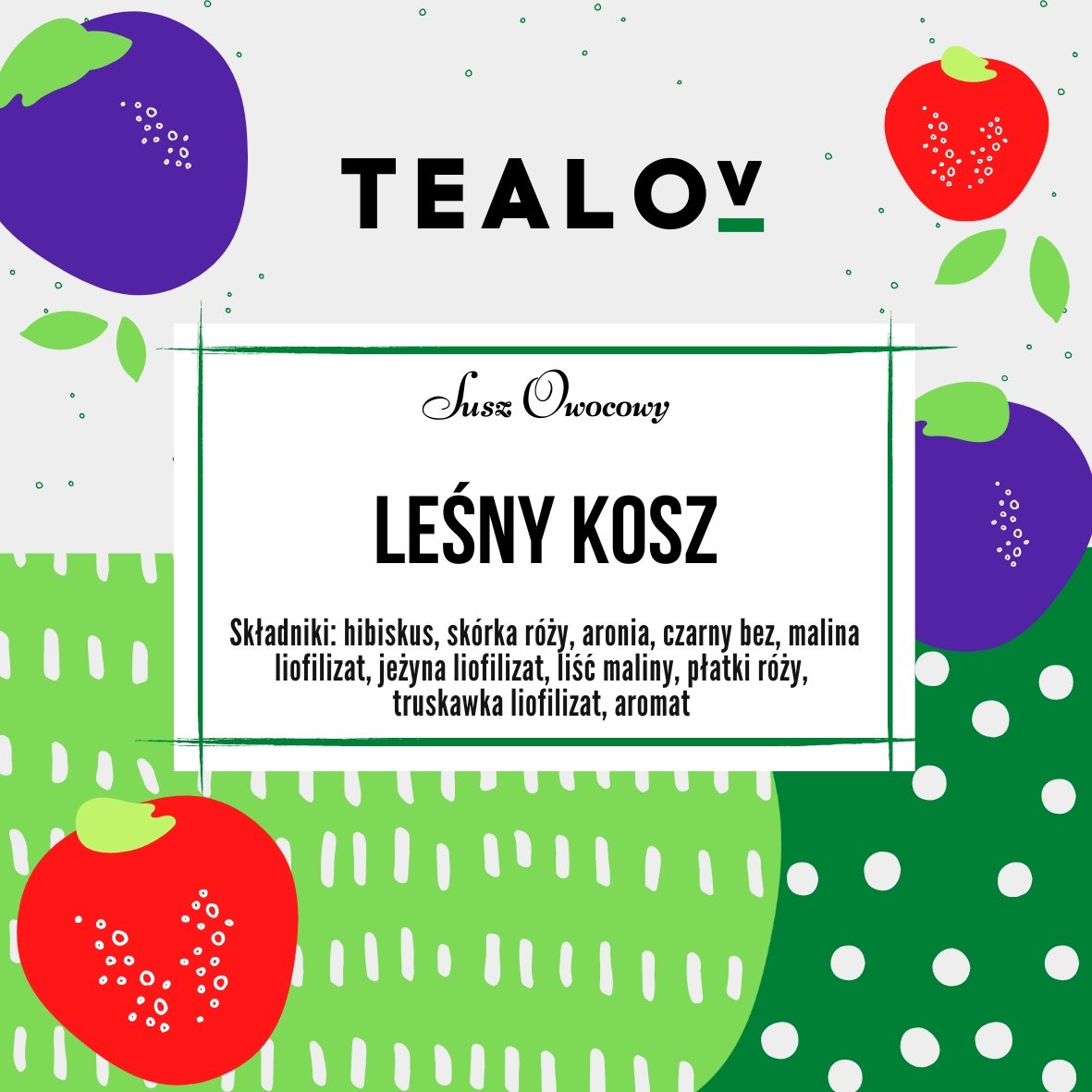 Herbata TEALOV Susz owocowy LEŚNY KOSZ 50G