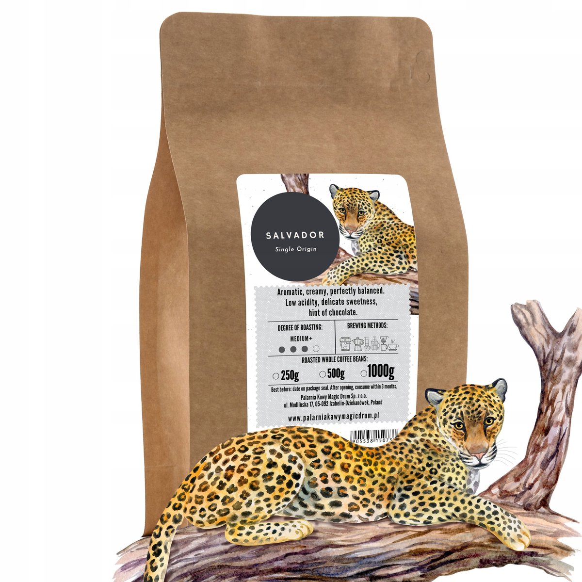 Kawa SALVADOR 500g świeżo palona arabica mielona