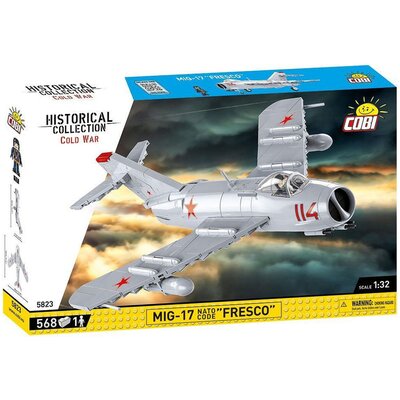 Klocki plastikowe COBI Historical Collection Cold War MiG-17 NATO Code Fresco COBI-5823