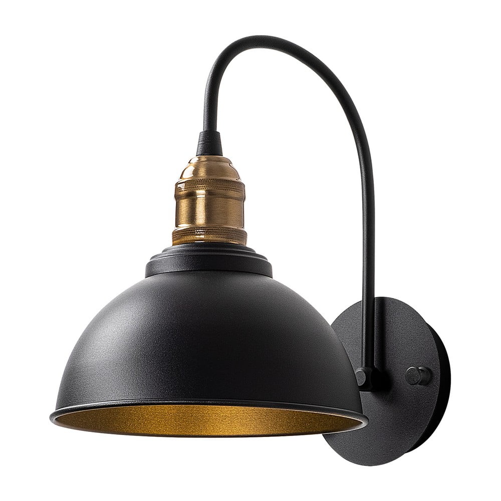 Czarny kinkiet ø 21 cm Varzan – Opviq lights