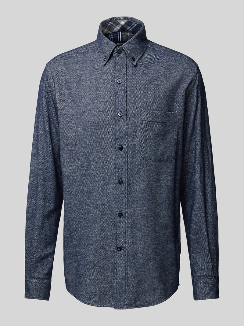 Koszula casualowa o kroju regular fit z kołnierzykiem typu button down