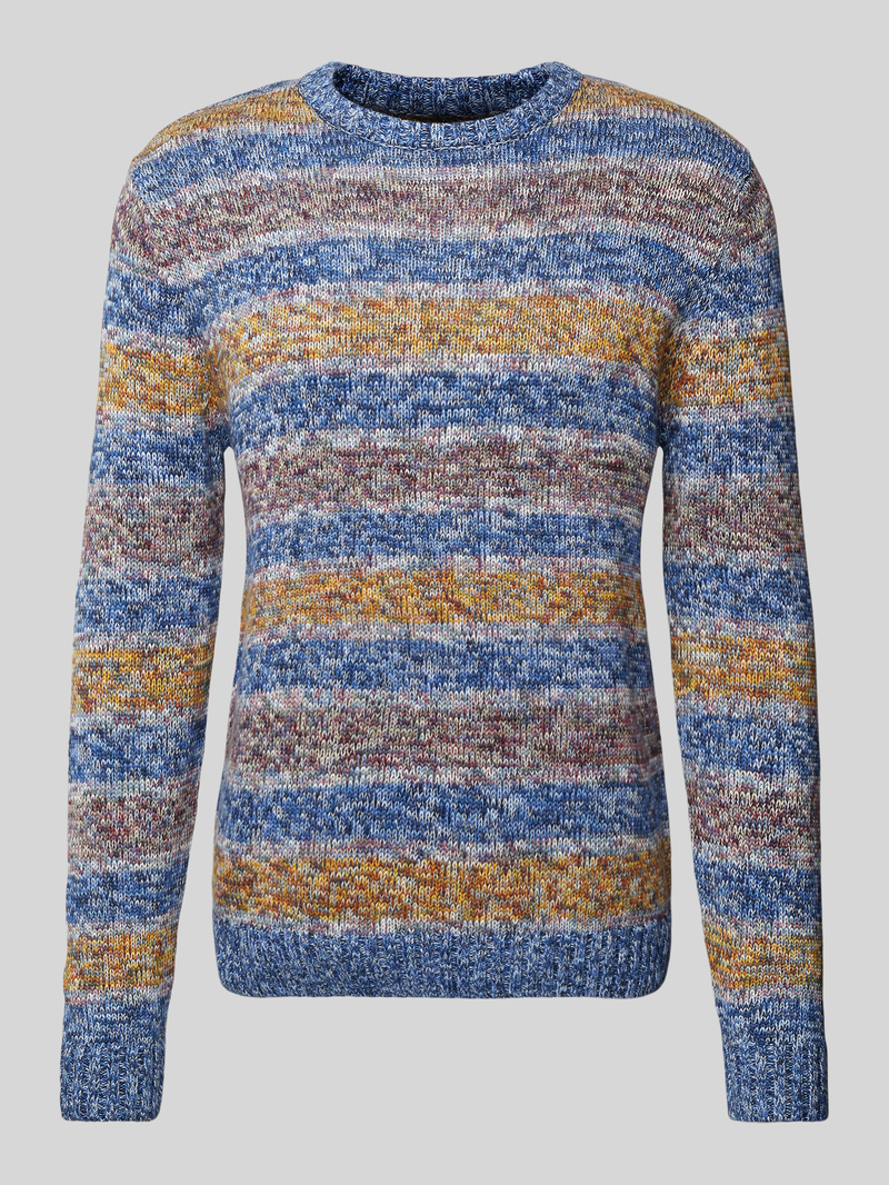 Sweter z dzianiny z okrągłym dekoltem