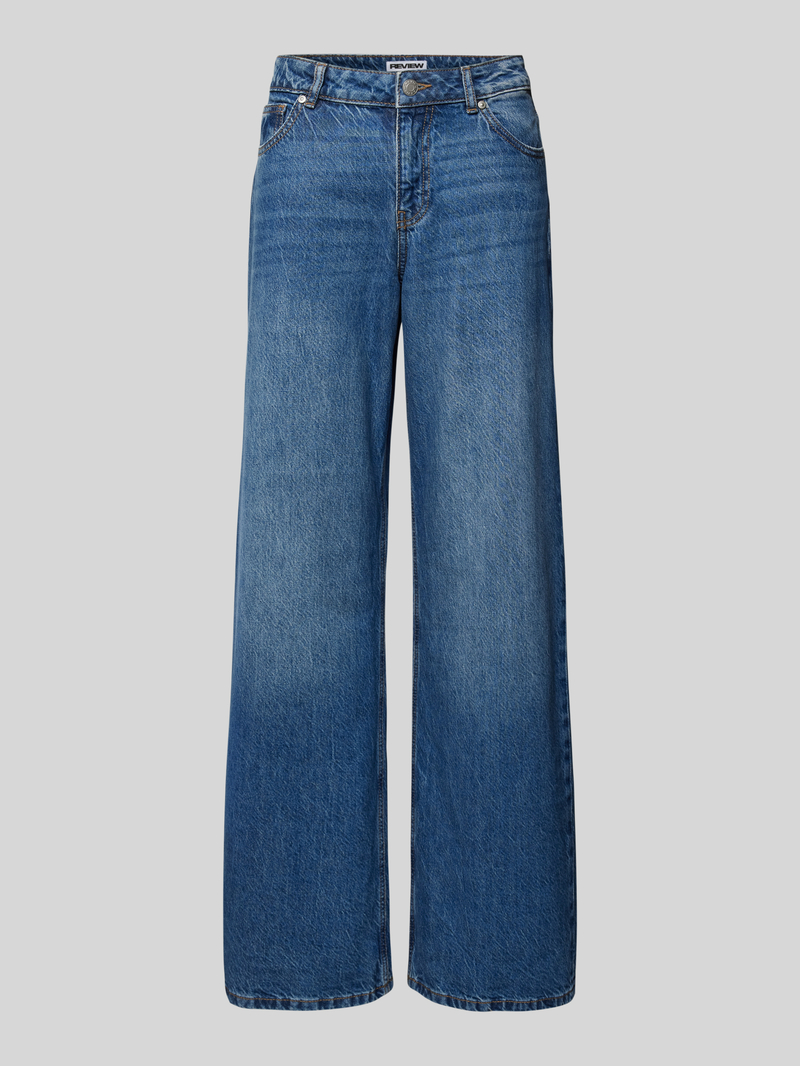 Jeansy o kroju baggy fit z 5 kieszeniami