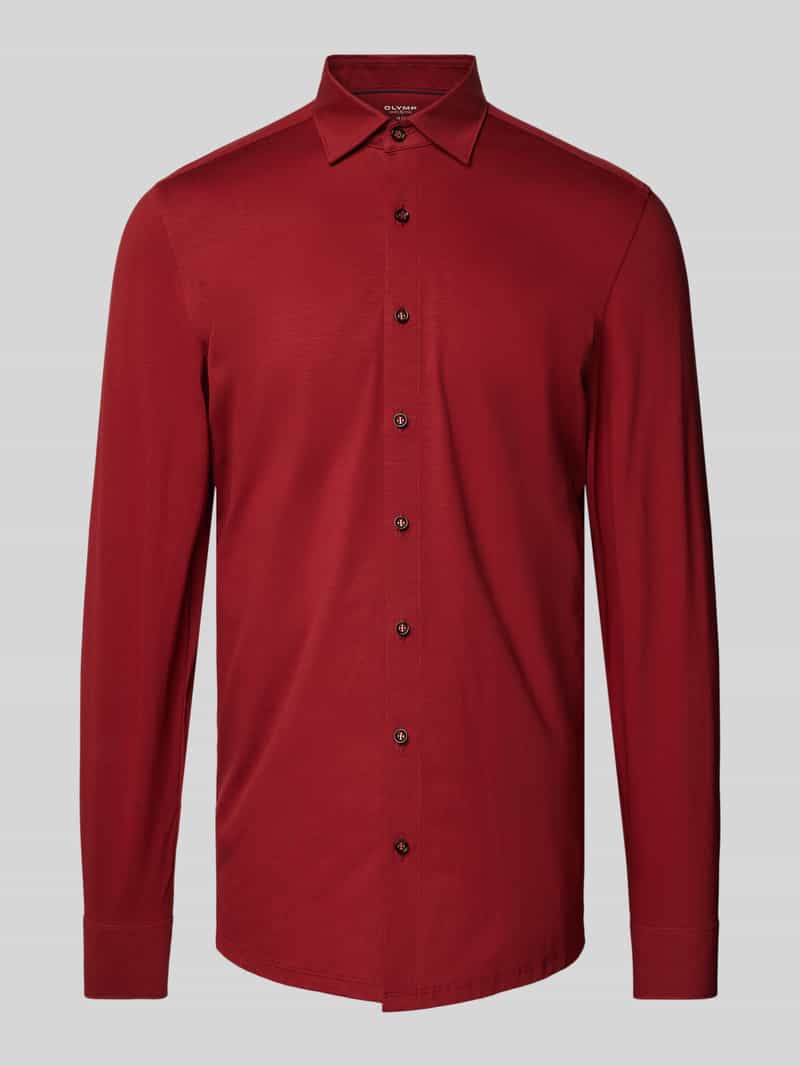 Koszula biznesowa o kroju slim fit z kołnierzykiem typu kent model ‘New York’