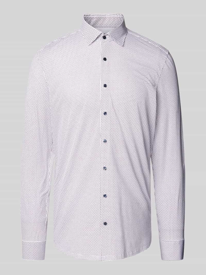 Koszula biznesowa o kroju slim fit z kołnierzykiem typu kent model ‘New York’