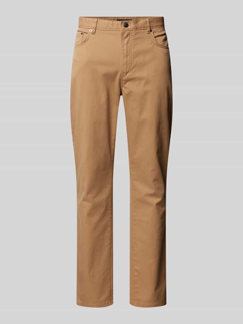 Chinosy o kroju regular fit z 5 kieszeniami model ‘DENTON’