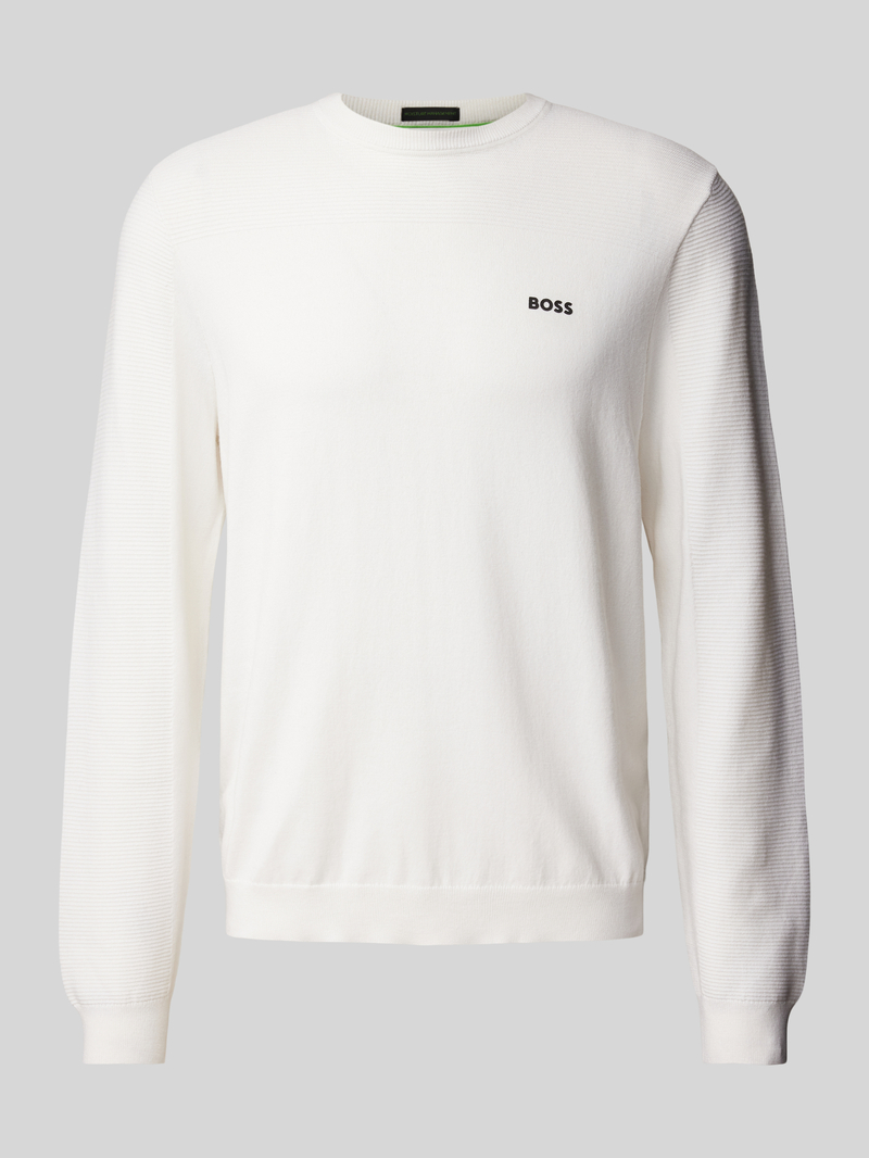 Sweter z dzianiny z nadrukiem z logo model ‘Momentum’