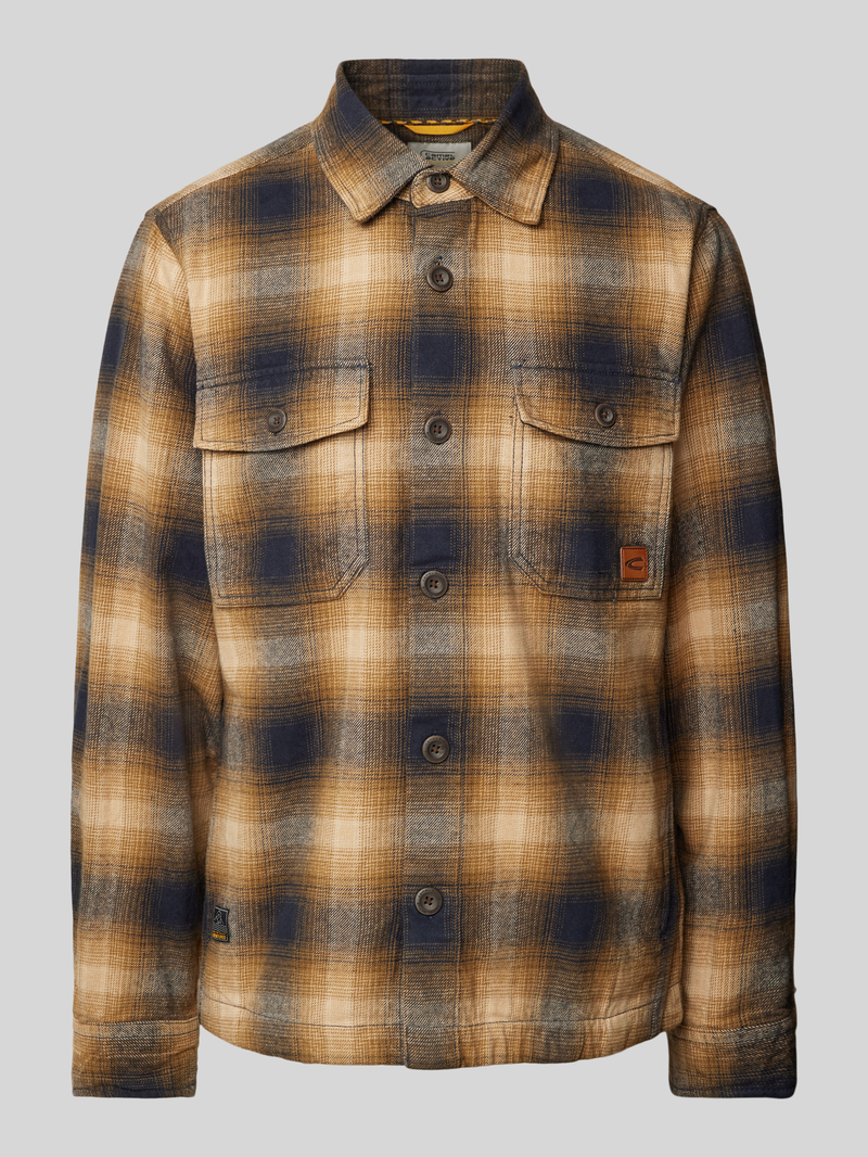 Kurtka koszulowa o kroju regular fit z kieszeniami z patką na piersi