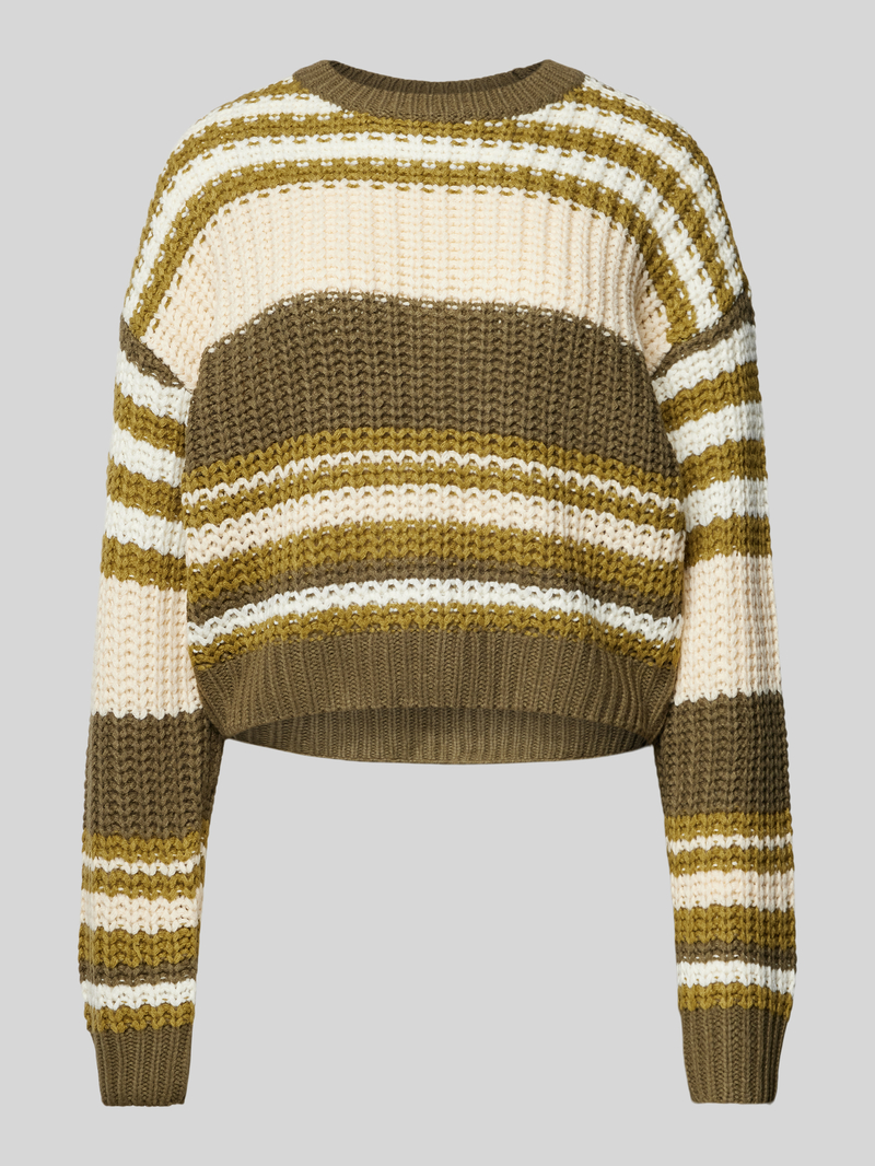 Sweter z dzianiny z obniżonymi ramionami model ‘CHARLIE’
