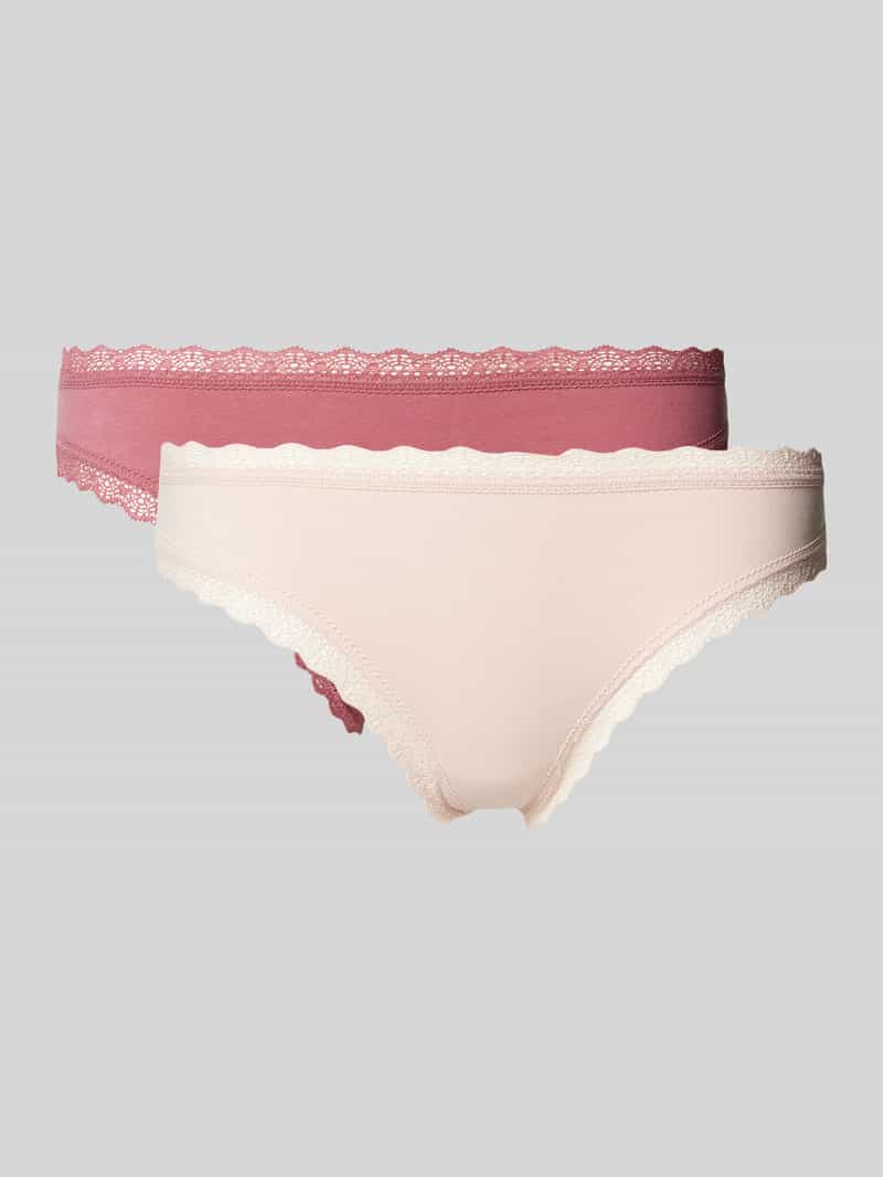 Stringi z obszyciem koronką w zestawie 2 szt.