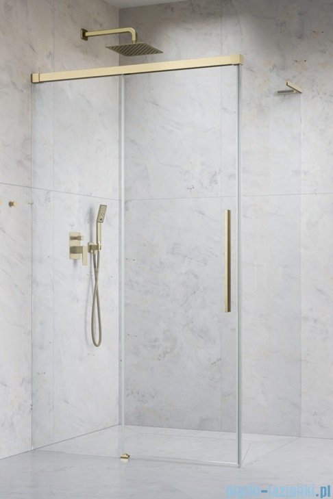 Radaway Idea 8 QL XL Kdj Brushed Gold kabina 100x80cm lewa szczotkowane złoto 10560517-99-01L/10570472-01-01/10580080-01-01R