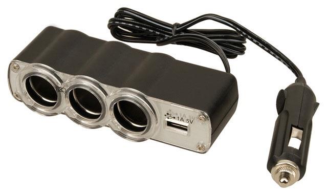 Mnożnik gniazda zapalniczki samochodowej Citreum z USB...