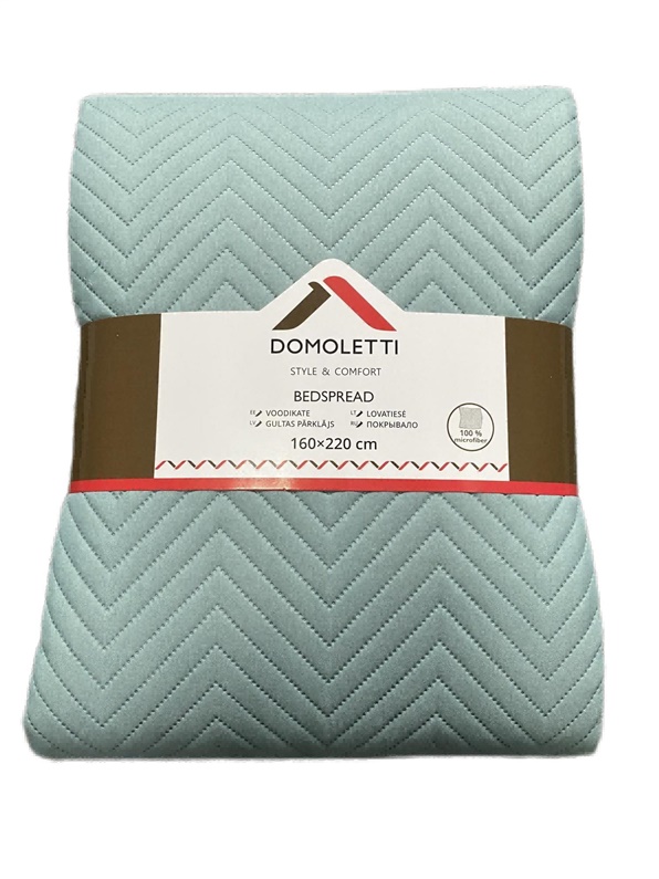 Pościel Domoletti, niebiesko-zielona, 220 cm x 220 cm