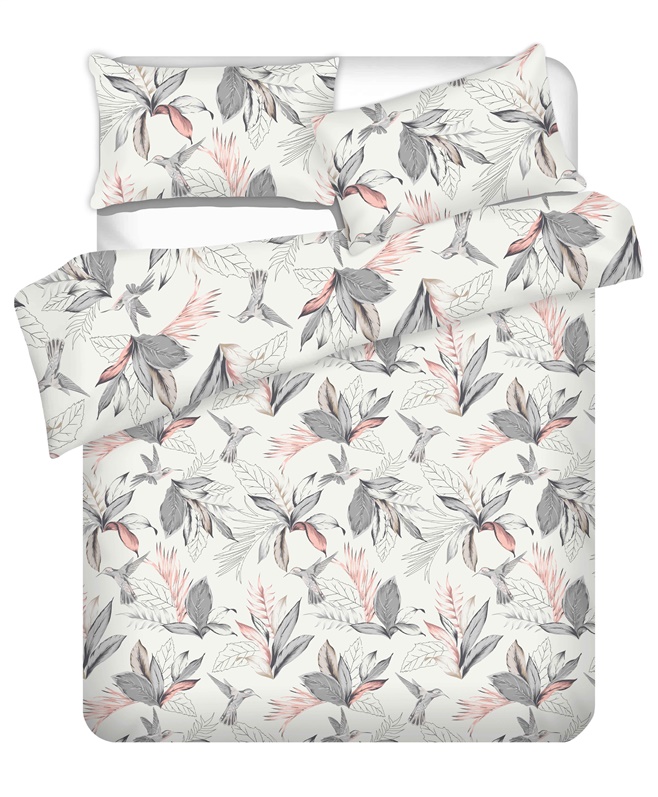 Komplet pościeli Domoletti, biały/szary, 140x200 cm