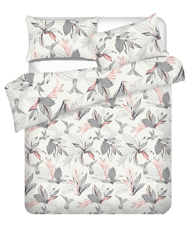 Komplet pościeli Domoletti, biały/szary, 200x220 cm