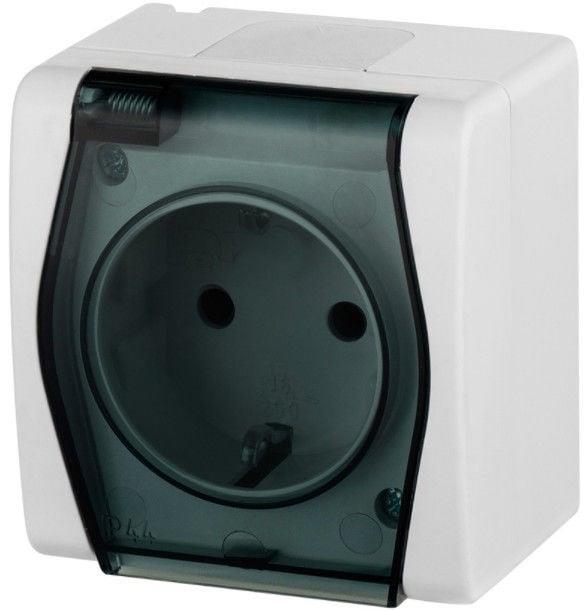 LEDart EPN pojedyncze z uziemieniem Schuko hermetyczne HERMES 2 1024-01