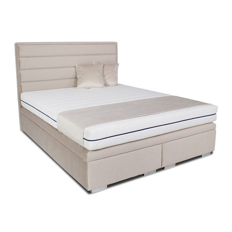 BED DESIGN Łóżko BIAGGIO DESIGN kontynentalne Rozmiar 160x200 Pojemnik Z pojemnikiem Tkanina Grupa III PS2239_56842