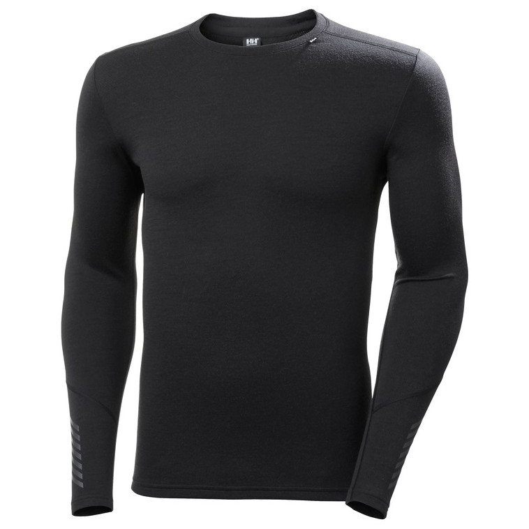 Męska koszulka Helly Hansen Lifa Merino Midweight Crew Rozmiar: M / Kolor: czarny