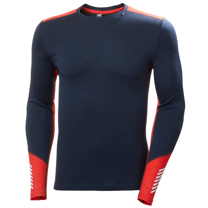 Męska koszulka Helly Hansen Lifa Merino Midweight Crew Rozmiar: XL / Kolor: ciemnoniebieski