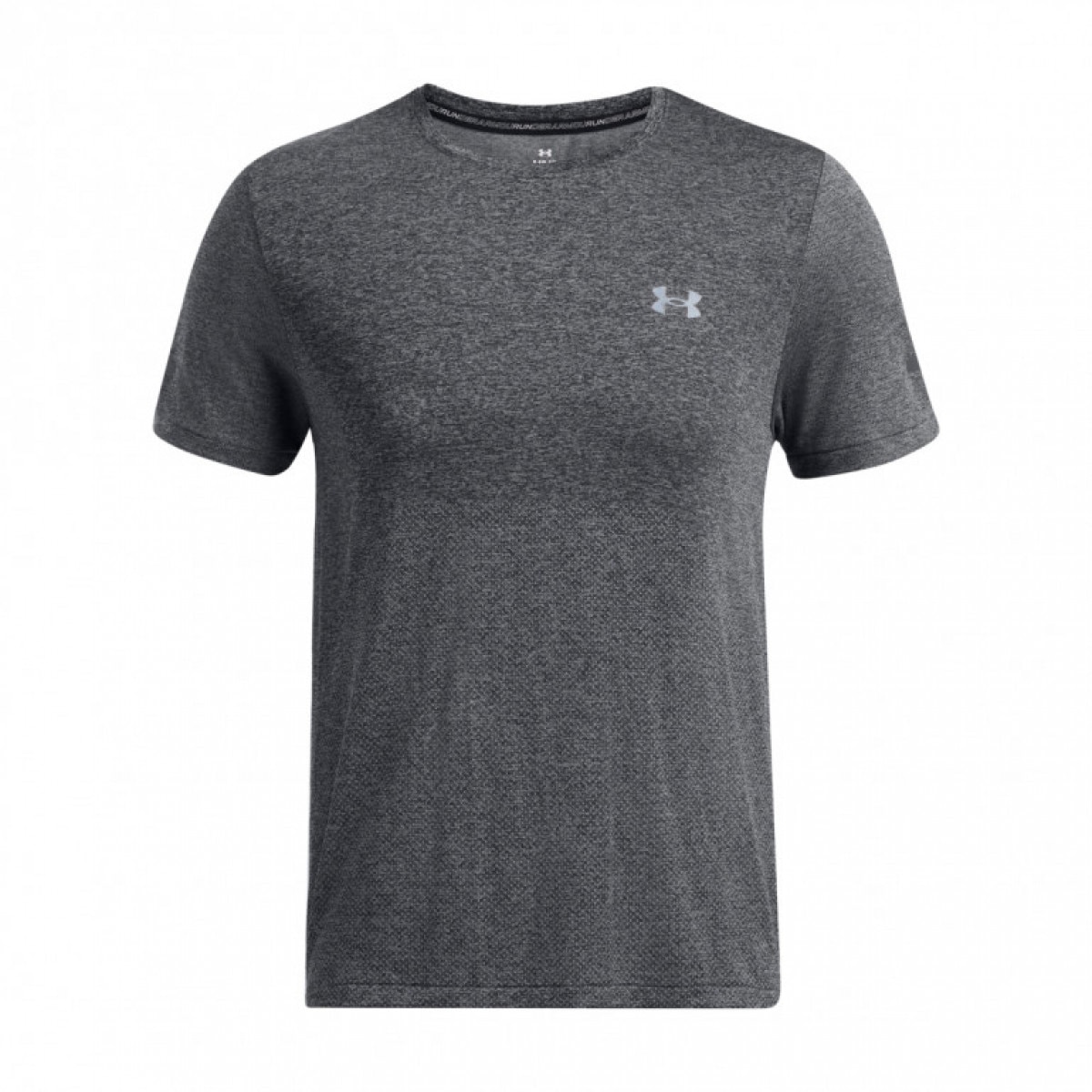 Męska koszulka do biegania Under Armour UA Seamless Stride SS - szara - UNDER ARMOUR
