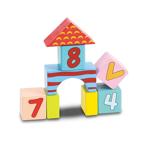 Klocki drewniane 52 szt. SPW84941 AN01 - SMILY PLAY