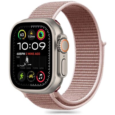Pasek TECH-PROTECT Nylon do Apple Watch 6/7/8/9/10/SE/Ultra 1/2 (44/45/46/49mm) Różowy