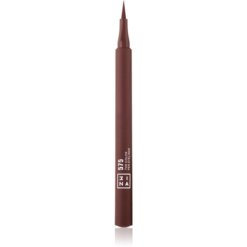 3INA Cosmetics 3INA Makeup  Vegan  Cruelty Free  The Color Pen Eyeliner 575  eyeliner  trwała definicja  wodoodporny  wysoko pigmentowany  8 kolorów  brązowy