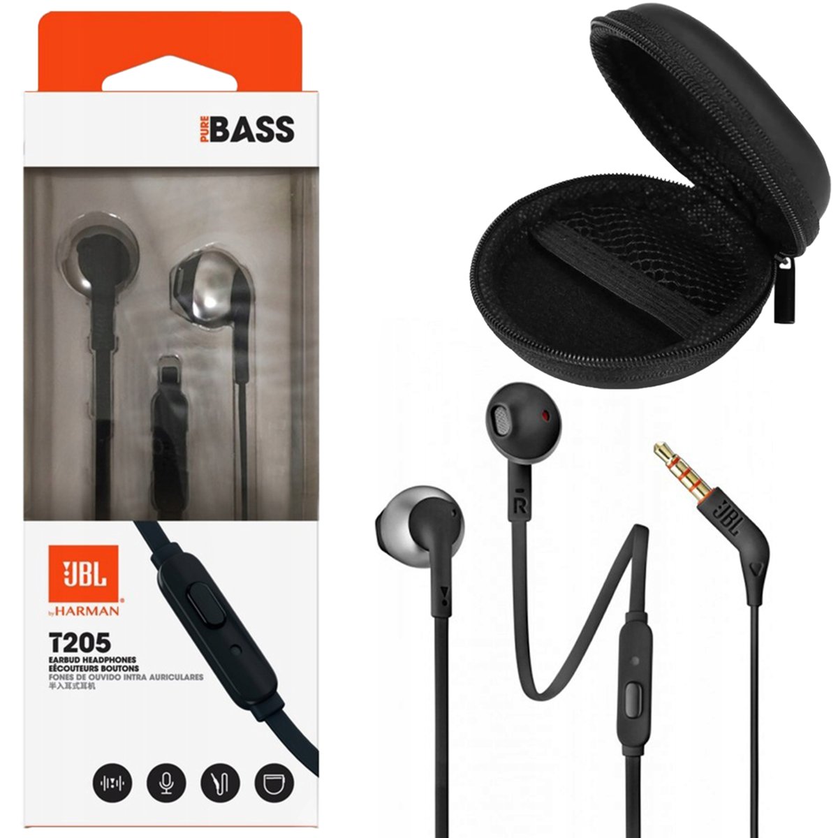JBL T205/BK Czarne