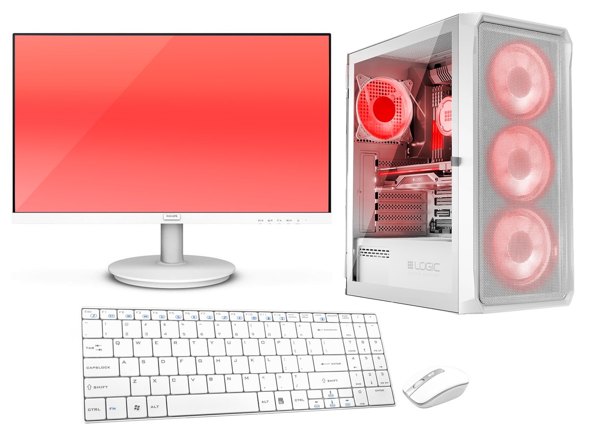 Komputer Zestaw White Gaming Core I5 12400F Rtx 4060 32Gb Ssd 1Tb Wifi W11 24