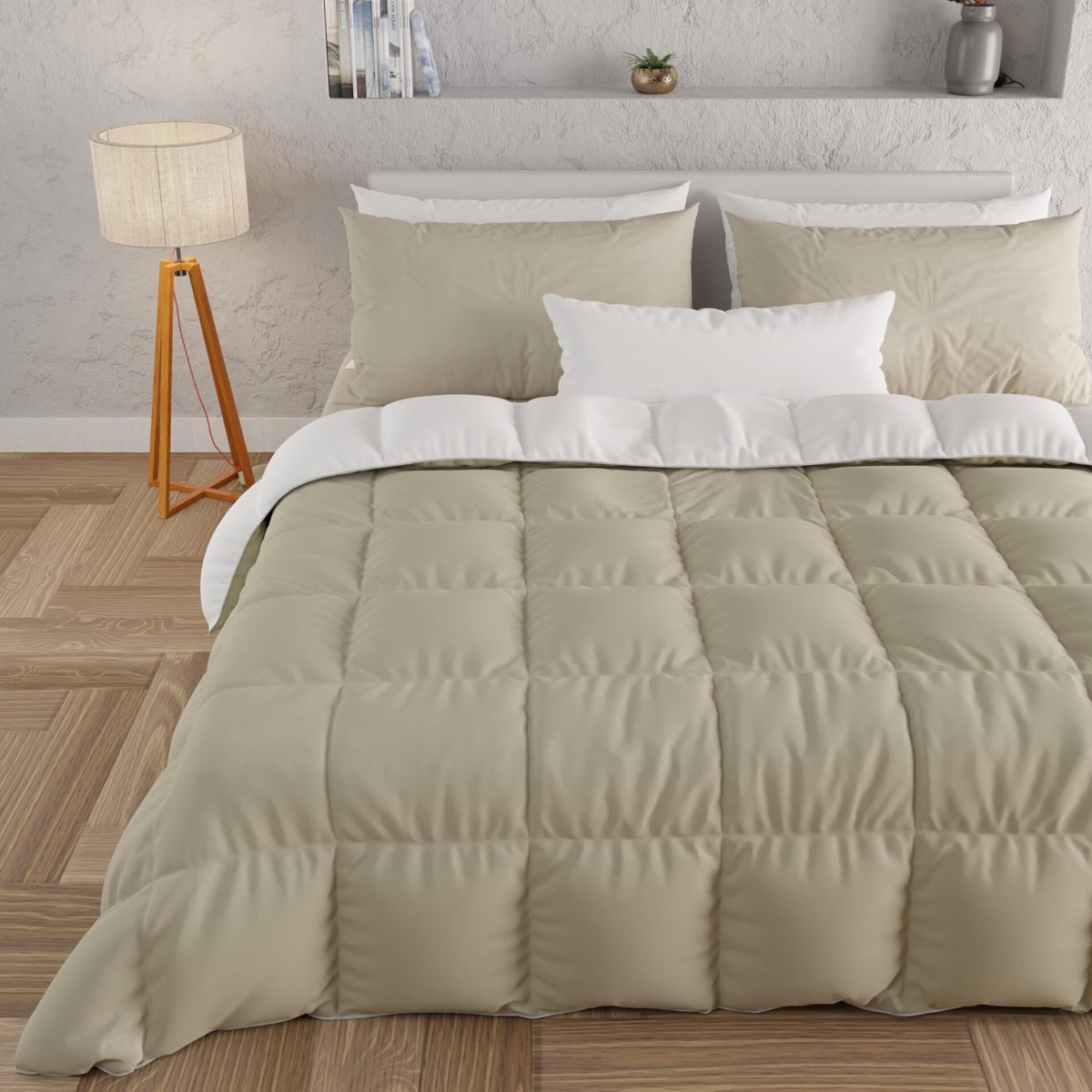 Luksusowy Koc Petti Artigiani Italiani Comforter - Brązowy, Pojedynczy (150 X 260 Cm)