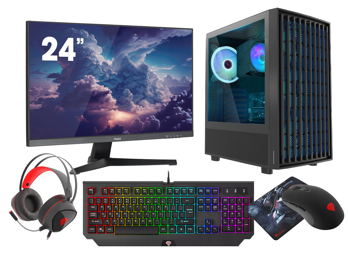Komputer Vist Pc Argb Breeze  Ryzen 5 5600G 16Gb Ssd 1Tb Nvme Wifi G-Master 24