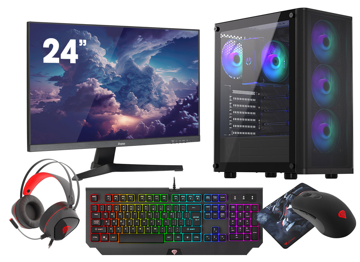 Komputer Vist Pc Argb Ventum  Ryzen 7 5700G 16Gb Ssd 1Tb Nvme Wifi G-Master 24