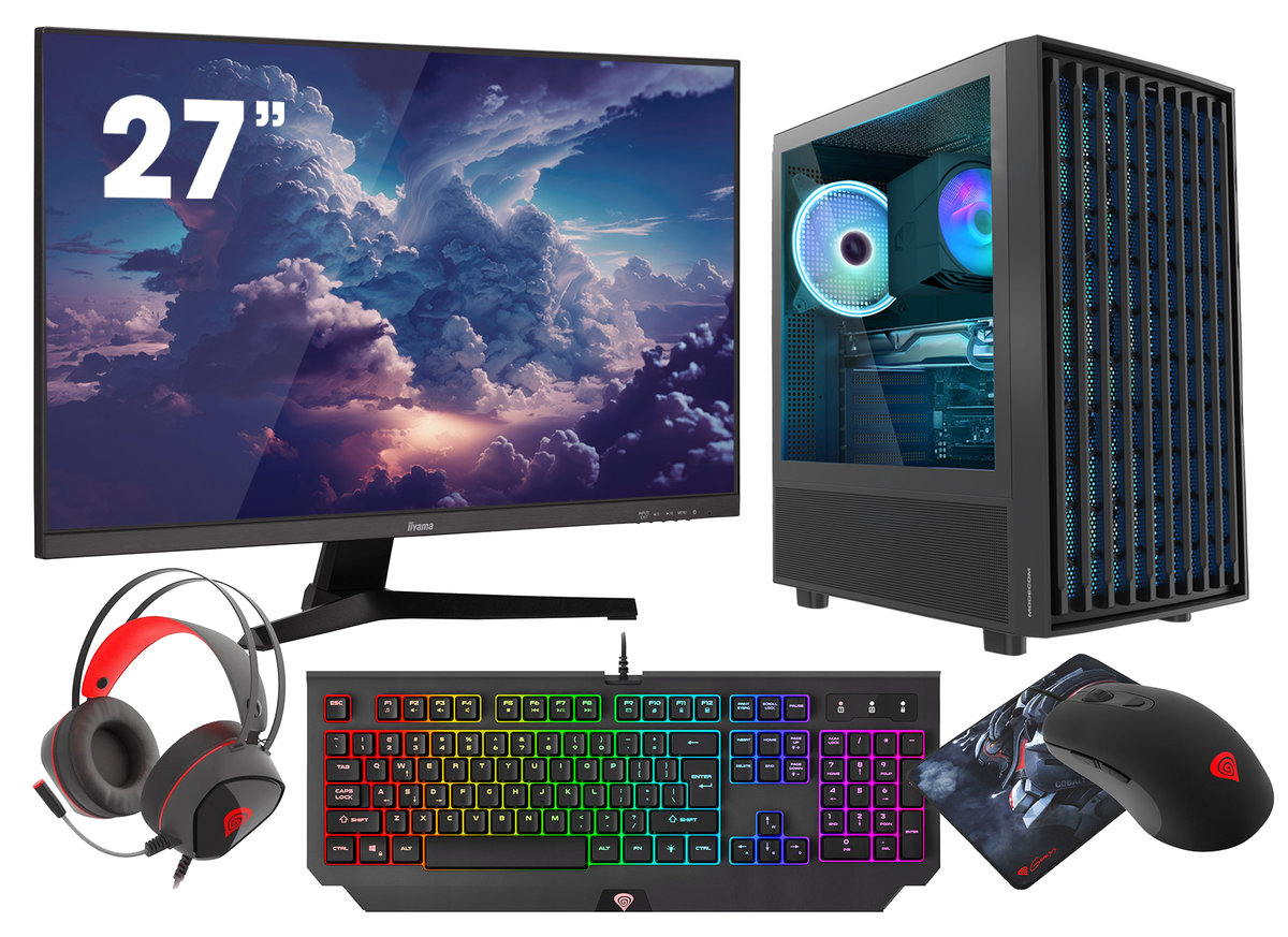 Komputer Gaming Pc Argb Breeze Ryzen 7 5700X Rtx 4060Ti 32Gb Ssd 1Tb Nvme Wifi G-Master 27