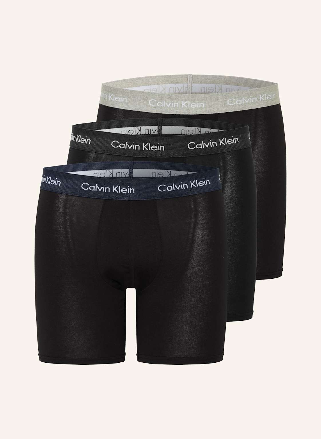 Calvin Klein Bokserki Cotton Stretch, 3 Szt. grau