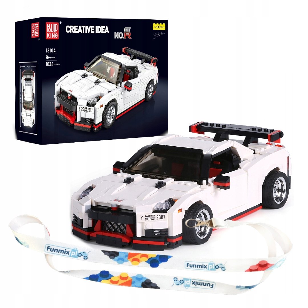 KLOCKI POJAZD TECHNIC NISSAN GTR NISMO 1024 EL. MOULD KING 13104