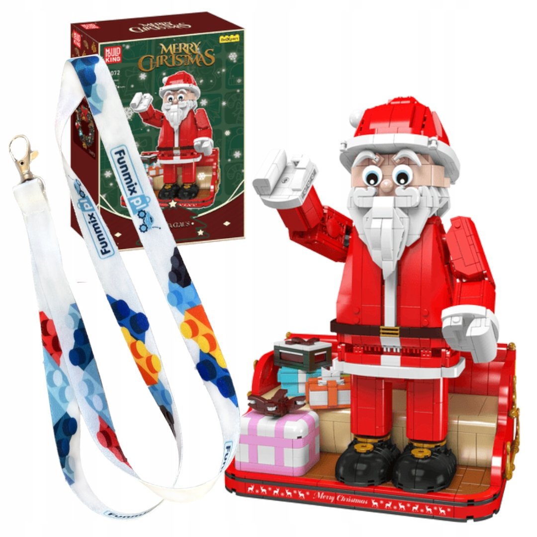KLOCKI ŚWIĘTY MIKOŁAJ NA ŚWIĘTA FIGURKA 2087 el. MOULD KING 10072