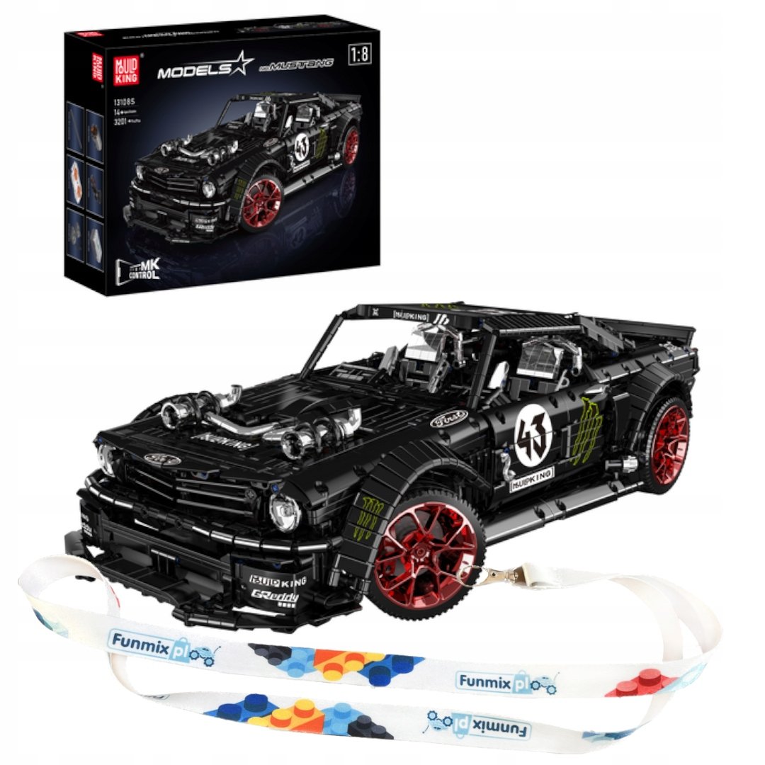 KLOCKI POJAZD TECHNIC MUSTANG 1400BHP 3201 el. MOULD KING 13108S