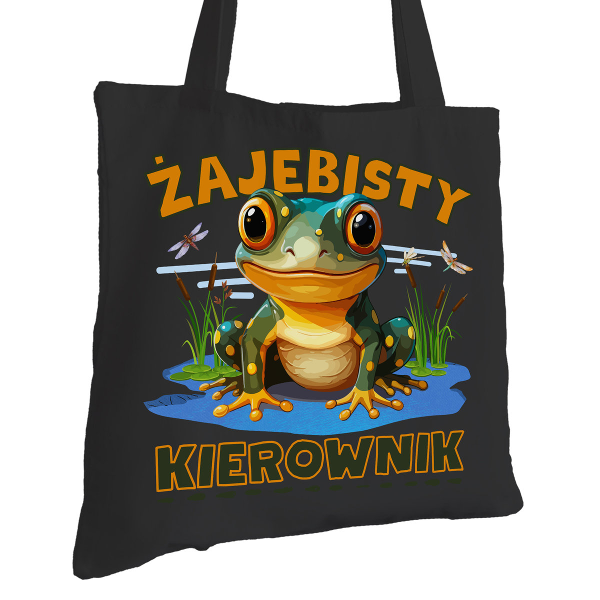Torba Bawełniana dla Kierownika Czarna Na Prezent Ekologiczna Trwały Nadruk